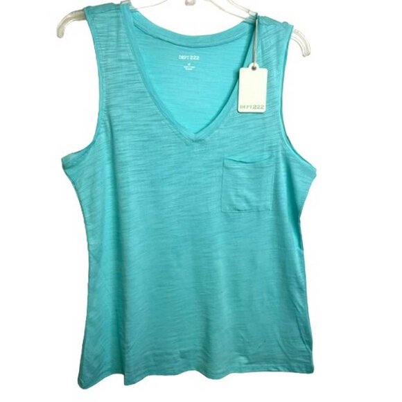 Dept 222 Luxey Solid Sleeveless Luxey Tank Top MEDIUM (2323) - Picture 2 of 8